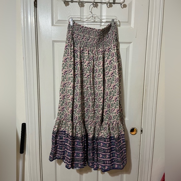 NATURAL LIFE Pink and Purple Patterned Maxi Skirt - Picture 3 of 5